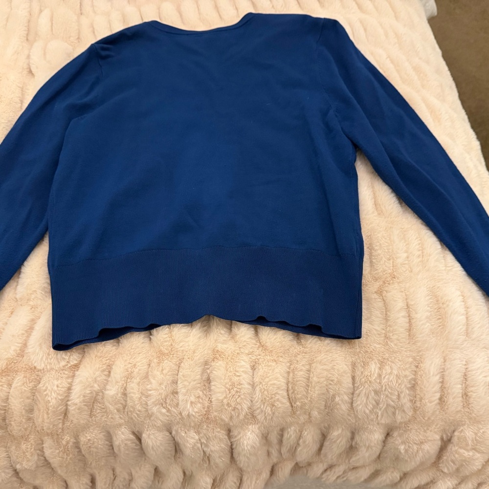 White House Black Market Royal Blue Cardigan - Picture 4 of 4